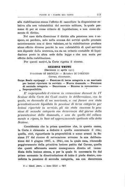 La giustizia amministrativa raccolta di decisioni e pareri del Consiglio di Stato, decisioni della Corte dei conti, sentenze della Cassazione di Roma, e decisioni delle Giunte provinciali amministrative