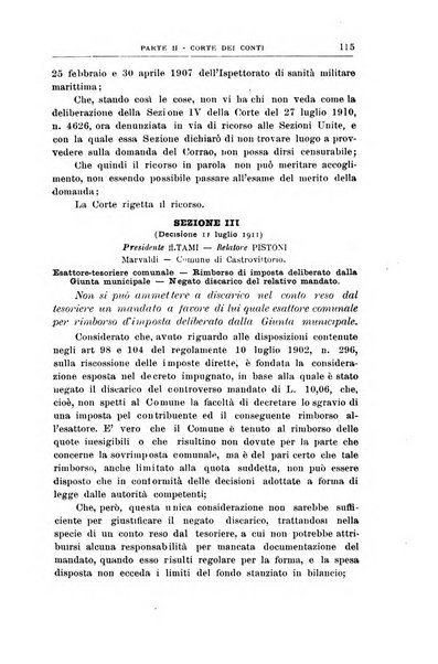 La giustizia amministrativa raccolta di decisioni e pareri del Consiglio di Stato, decisioni della Corte dei conti, sentenze della Cassazione di Roma, e decisioni delle Giunte provinciali amministrative