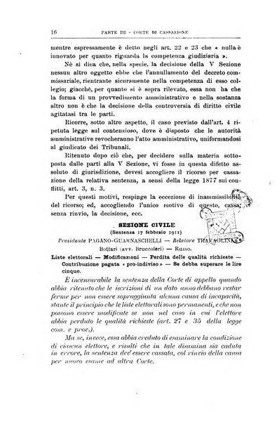 La giustizia amministrativa raccolta di decisioni e pareri del Consiglio di Stato, decisioni della Corte dei conti, sentenze della Cassazione di Roma, e decisioni delle Giunte provinciali amministrative