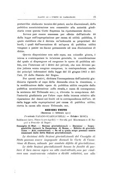 La giustizia amministrativa raccolta di decisioni e pareri del Consiglio di Stato, decisioni della Corte dei conti, sentenze della Cassazione di Roma, e decisioni delle Giunte provinciali amministrative