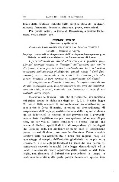 La giustizia amministrativa raccolta di decisioni e pareri del Consiglio di Stato, decisioni della Corte dei conti, sentenze della Cassazione di Roma, e decisioni delle Giunte provinciali amministrative