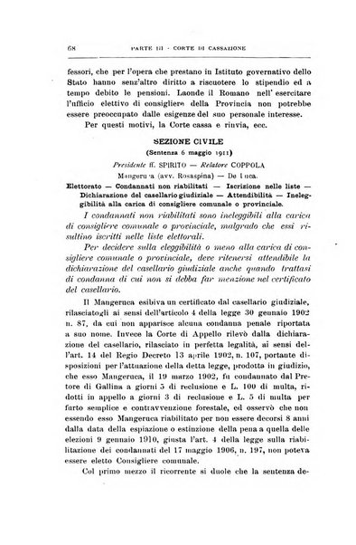 La giustizia amministrativa raccolta di decisioni e pareri del Consiglio di Stato, decisioni della Corte dei conti, sentenze della Cassazione di Roma, e decisioni delle Giunte provinciali amministrative