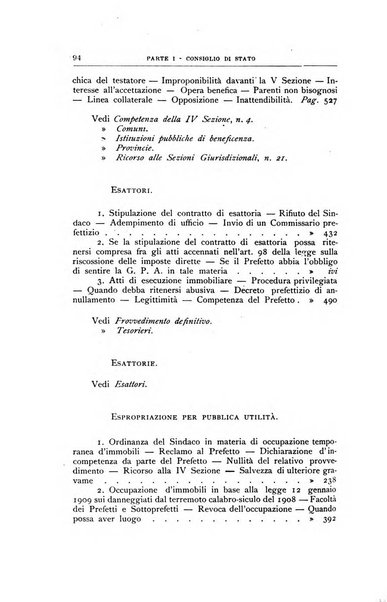 La giustizia amministrativa raccolta di decisioni e pareri del Consiglio di Stato, decisioni della Corte dei conti, sentenze della Cassazione di Roma, e decisioni delle Giunte provinciali amministrative