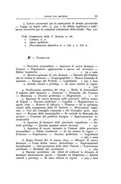 La giustizia amministrativa raccolta di decisioni e pareri del Consiglio di Stato, decisioni della Corte dei conti, sentenze della Cassazione di Roma, e decisioni delle Giunte provinciali amministrative