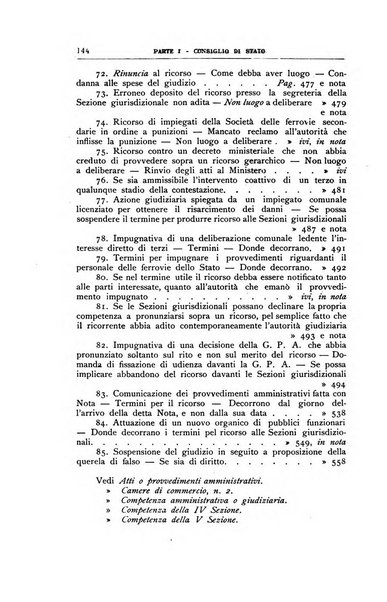 La giustizia amministrativa raccolta di decisioni e pareri del Consiglio di Stato, decisioni della Corte dei conti, sentenze della Cassazione di Roma, e decisioni delle Giunte provinciali amministrative