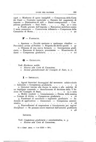 La giustizia amministrativa raccolta di decisioni e pareri del Consiglio di Stato, decisioni della Corte dei conti, sentenze della Cassazione di Roma, e decisioni delle Giunte provinciali amministrative