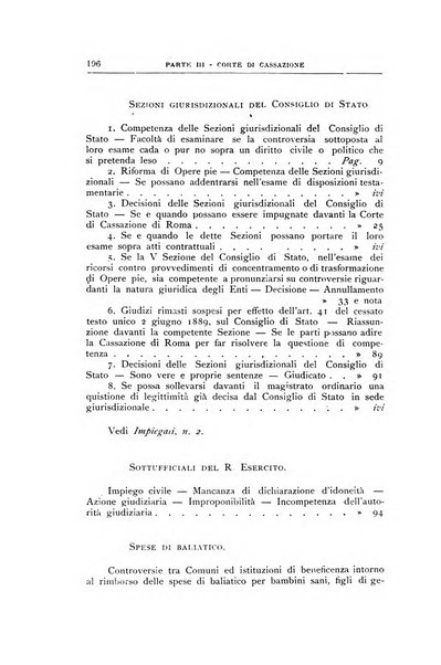 La giustizia amministrativa raccolta di decisioni e pareri del Consiglio di Stato, decisioni della Corte dei conti, sentenze della Cassazione di Roma, e decisioni delle Giunte provinciali amministrative