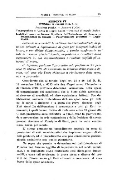 La giustizia amministrativa raccolta di decisioni e pareri del Consiglio di Stato, decisioni della Corte dei conti, sentenze della Cassazione di Roma, e decisioni delle Giunte provinciali amministrative