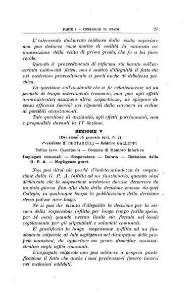 La giustizia amministrativa raccolta di decisioni e pareri del Consiglio di Stato, decisioni della Corte dei conti, sentenze della Cassazione di Roma, e decisioni delle Giunte provinciali amministrative