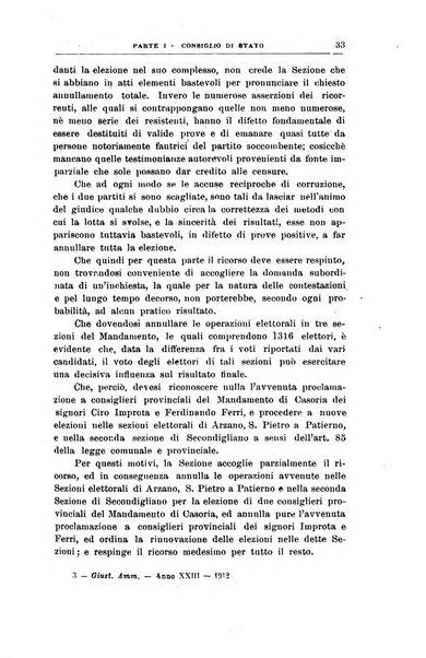 La giustizia amministrativa raccolta di decisioni e pareri del Consiglio di Stato, decisioni della Corte dei conti, sentenze della Cassazione di Roma, e decisioni delle Giunte provinciali amministrative