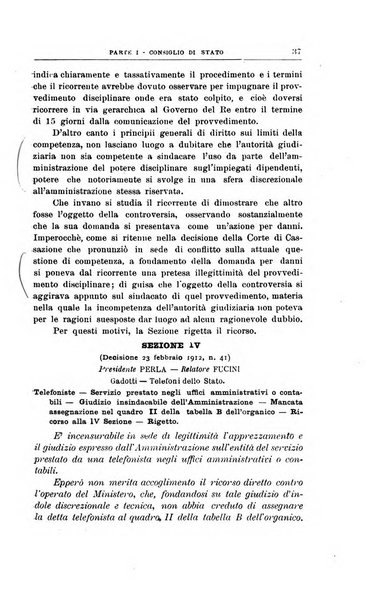 La giustizia amministrativa raccolta di decisioni e pareri del Consiglio di Stato, decisioni della Corte dei conti, sentenze della Cassazione di Roma, e decisioni delle Giunte provinciali amministrative