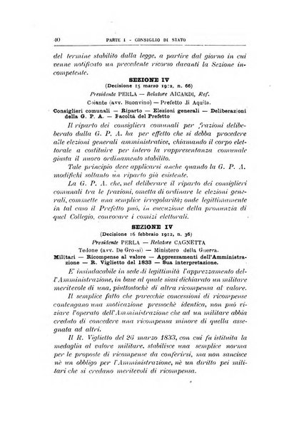 La giustizia amministrativa raccolta di decisioni e pareri del Consiglio di Stato, decisioni della Corte dei conti, sentenze della Cassazione di Roma, e decisioni delle Giunte provinciali amministrative