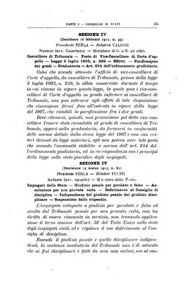 La giustizia amministrativa raccolta di decisioni e pareri del Consiglio di Stato, decisioni della Corte dei conti, sentenze della Cassazione di Roma, e decisioni delle Giunte provinciali amministrative