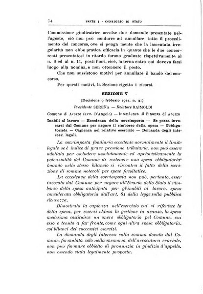 La giustizia amministrativa raccolta di decisioni e pareri del Consiglio di Stato, decisioni della Corte dei conti, sentenze della Cassazione di Roma, e decisioni delle Giunte provinciali amministrative