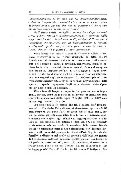 La giustizia amministrativa raccolta di decisioni e pareri del Consiglio di Stato, decisioni della Corte dei conti, sentenze della Cassazione di Roma, e decisioni delle Giunte provinciali amministrative