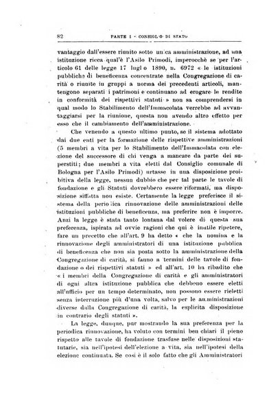 La giustizia amministrativa raccolta di decisioni e pareri del Consiglio di Stato, decisioni della Corte dei conti, sentenze della Cassazione di Roma, e decisioni delle Giunte provinciali amministrative