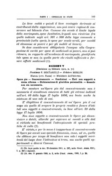 La giustizia amministrativa raccolta di decisioni e pareri del Consiglio di Stato, decisioni della Corte dei conti, sentenze della Cassazione di Roma, e decisioni delle Giunte provinciali amministrative