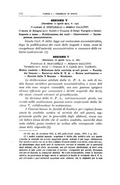 La giustizia amministrativa raccolta di decisioni e pareri del Consiglio di Stato, decisioni della Corte dei conti, sentenze della Cassazione di Roma, e decisioni delle Giunte provinciali amministrative