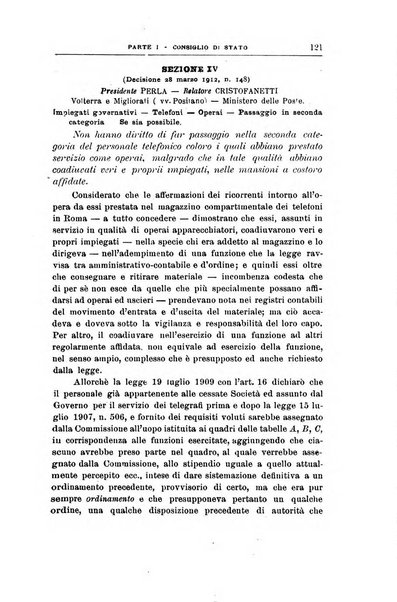 La giustizia amministrativa raccolta di decisioni e pareri del Consiglio di Stato, decisioni della Corte dei conti, sentenze della Cassazione di Roma, e decisioni delle Giunte provinciali amministrative