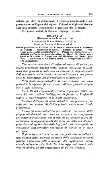 La giustizia amministrativa raccolta di decisioni e pareri del Consiglio di Stato, decisioni della Corte dei conti, sentenze della Cassazione di Roma, e decisioni delle Giunte provinciali amministrative