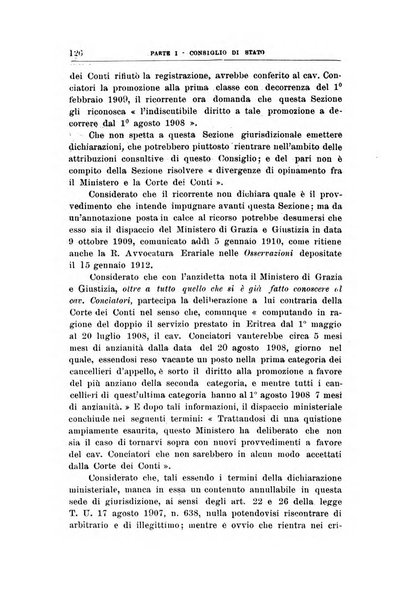 La giustizia amministrativa raccolta di decisioni e pareri del Consiglio di Stato, decisioni della Corte dei conti, sentenze della Cassazione di Roma, e decisioni delle Giunte provinciali amministrative