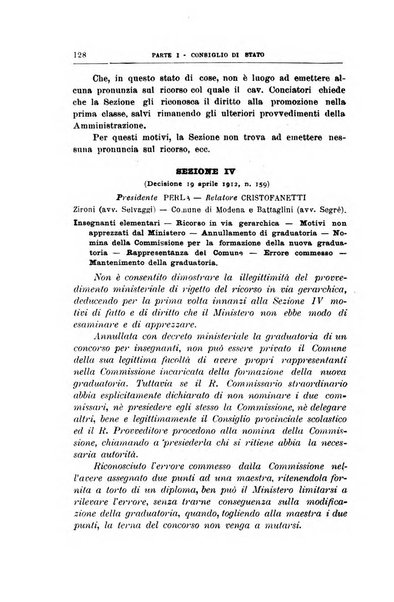 La giustizia amministrativa raccolta di decisioni e pareri del Consiglio di Stato, decisioni della Corte dei conti, sentenze della Cassazione di Roma, e decisioni delle Giunte provinciali amministrative