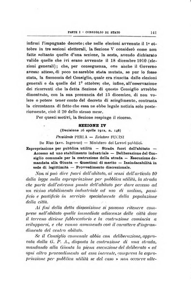 La giustizia amministrativa raccolta di decisioni e pareri del Consiglio di Stato, decisioni della Corte dei conti, sentenze della Cassazione di Roma, e decisioni delle Giunte provinciali amministrative