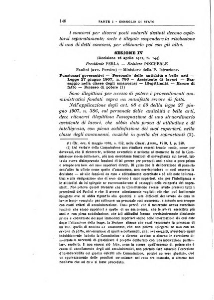 La giustizia amministrativa raccolta di decisioni e pareri del Consiglio di Stato, decisioni della Corte dei conti, sentenze della Cassazione di Roma, e decisioni delle Giunte provinciali amministrative