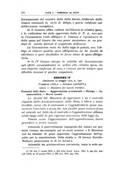 La giustizia amministrativa raccolta di decisioni e pareri del Consiglio di Stato, decisioni della Corte dei conti, sentenze della Cassazione di Roma, e decisioni delle Giunte provinciali amministrative