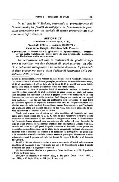 La giustizia amministrativa raccolta di decisioni e pareri del Consiglio di Stato, decisioni della Corte dei conti, sentenze della Cassazione di Roma, e decisioni delle Giunte provinciali amministrative