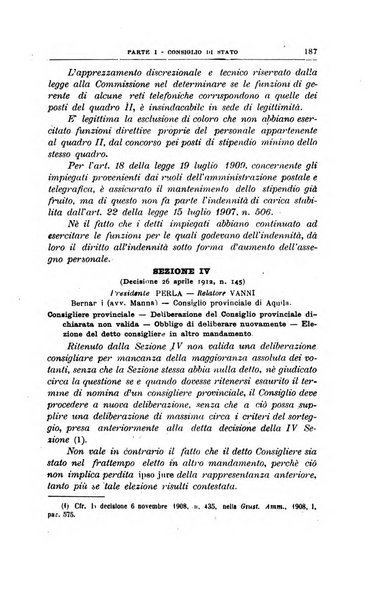 La giustizia amministrativa raccolta di decisioni e pareri del Consiglio di Stato, decisioni della Corte dei conti, sentenze della Cassazione di Roma, e decisioni delle Giunte provinciali amministrative