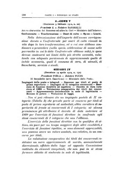 La giustizia amministrativa raccolta di decisioni e pareri del Consiglio di Stato, decisioni della Corte dei conti, sentenze della Cassazione di Roma, e decisioni delle Giunte provinciali amministrative