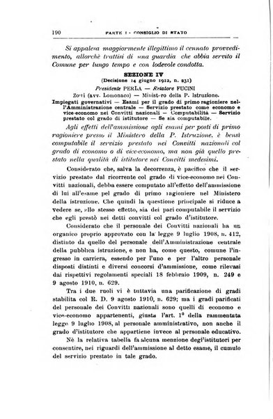 La giustizia amministrativa raccolta di decisioni e pareri del Consiglio di Stato, decisioni della Corte dei conti, sentenze della Cassazione di Roma, e decisioni delle Giunte provinciali amministrative