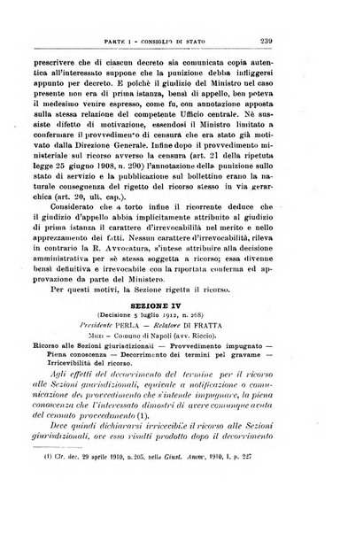 La giustizia amministrativa raccolta di decisioni e pareri del Consiglio di Stato, decisioni della Corte dei conti, sentenze della Cassazione di Roma, e decisioni delle Giunte provinciali amministrative