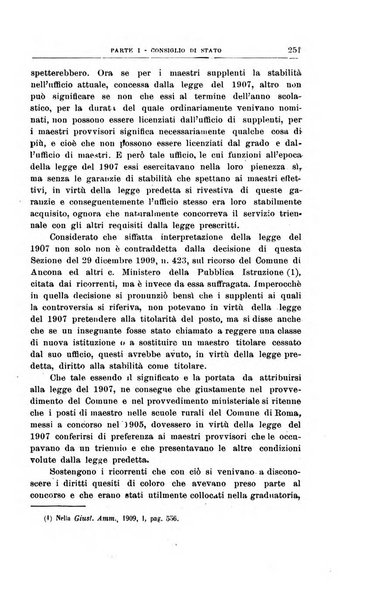 La giustizia amministrativa raccolta di decisioni e pareri del Consiglio di Stato, decisioni della Corte dei conti, sentenze della Cassazione di Roma, e decisioni delle Giunte provinciali amministrative