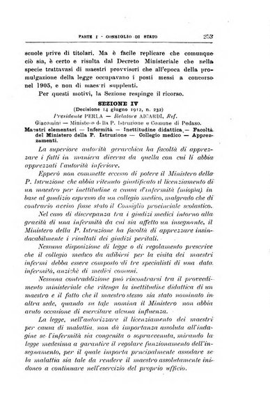 La giustizia amministrativa raccolta di decisioni e pareri del Consiglio di Stato, decisioni della Corte dei conti, sentenze della Cassazione di Roma, e decisioni delle Giunte provinciali amministrative