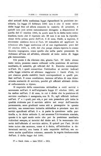 La giustizia amministrativa raccolta di decisioni e pareri del Consiglio di Stato, decisioni della Corte dei conti, sentenze della Cassazione di Roma, e decisioni delle Giunte provinciali amministrative