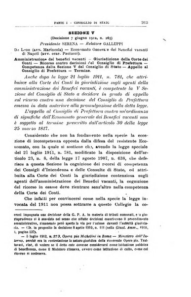 La giustizia amministrativa raccolta di decisioni e pareri del Consiglio di Stato, decisioni della Corte dei conti, sentenze della Cassazione di Roma, e decisioni delle Giunte provinciali amministrative