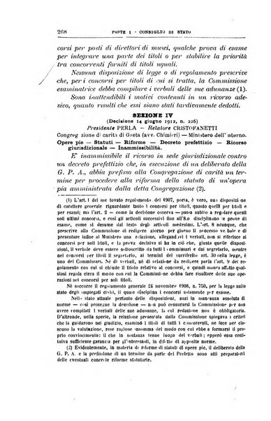 La giustizia amministrativa raccolta di decisioni e pareri del Consiglio di Stato, decisioni della Corte dei conti, sentenze della Cassazione di Roma, e decisioni delle Giunte provinciali amministrative