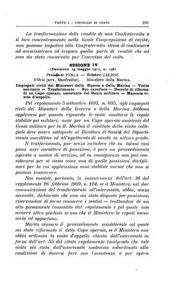 La giustizia amministrativa raccolta di decisioni e pareri del Consiglio di Stato, decisioni della Corte dei conti, sentenze della Cassazione di Roma, e decisioni delle Giunte provinciali amministrative