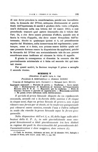 La giustizia amministrativa raccolta di decisioni e pareri del Consiglio di Stato, decisioni della Corte dei conti, sentenze della Cassazione di Roma, e decisioni delle Giunte provinciali amministrative