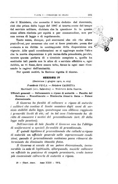 La giustizia amministrativa raccolta di decisioni e pareri del Consiglio di Stato, decisioni della Corte dei conti, sentenze della Cassazione di Roma, e decisioni delle Giunte provinciali amministrative