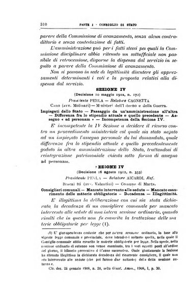 La giustizia amministrativa raccolta di decisioni e pareri del Consiglio di Stato, decisioni della Corte dei conti, sentenze della Cassazione di Roma, e decisioni delle Giunte provinciali amministrative