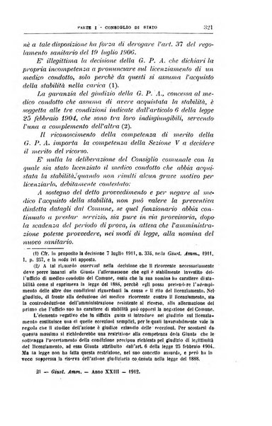 La giustizia amministrativa raccolta di decisioni e pareri del Consiglio di Stato, decisioni della Corte dei conti, sentenze della Cassazione di Roma, e decisioni delle Giunte provinciali amministrative