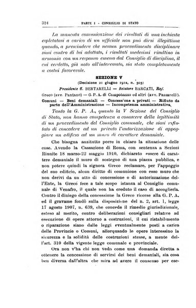 La giustizia amministrativa raccolta di decisioni e pareri del Consiglio di Stato, decisioni della Corte dei conti, sentenze della Cassazione di Roma, e decisioni delle Giunte provinciali amministrative