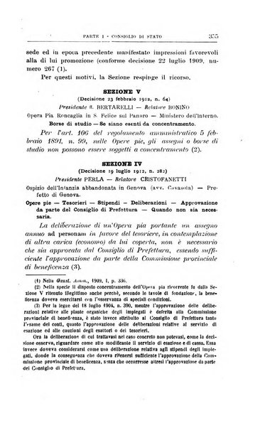 La giustizia amministrativa raccolta di decisioni e pareri del Consiglio di Stato, decisioni della Corte dei conti, sentenze della Cassazione di Roma, e decisioni delle Giunte provinciali amministrative