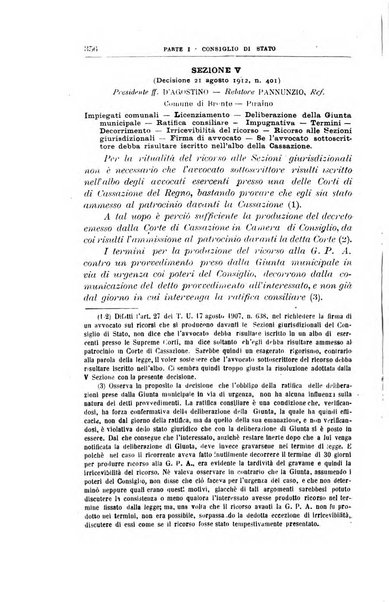 La giustizia amministrativa raccolta di decisioni e pareri del Consiglio di Stato, decisioni della Corte dei conti, sentenze della Cassazione di Roma, e decisioni delle Giunte provinciali amministrative