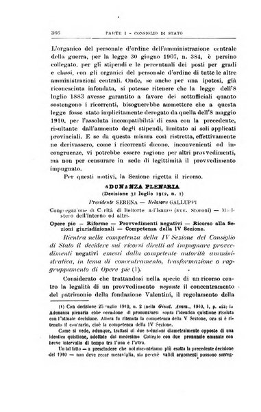 La giustizia amministrativa raccolta di decisioni e pareri del Consiglio di Stato, decisioni della Corte dei conti, sentenze della Cassazione di Roma, e decisioni delle Giunte provinciali amministrative