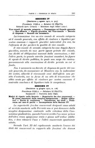 La giustizia amministrativa raccolta di decisioni e pareri del Consiglio di Stato, decisioni della Corte dei conti, sentenze della Cassazione di Roma, e decisioni delle Giunte provinciali amministrative