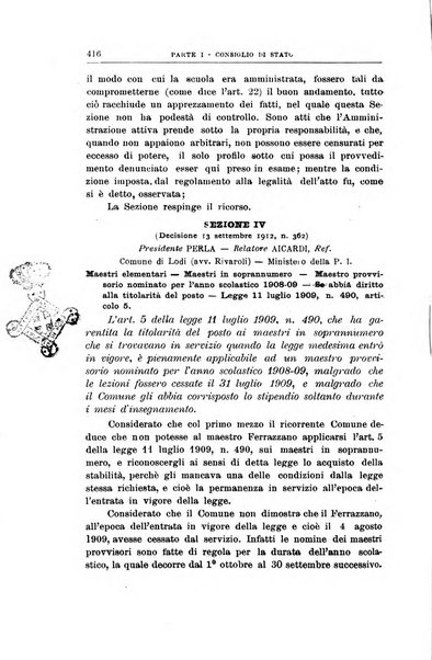 La giustizia amministrativa raccolta di decisioni e pareri del Consiglio di Stato, decisioni della Corte dei conti, sentenze della Cassazione di Roma, e decisioni delle Giunte provinciali amministrative